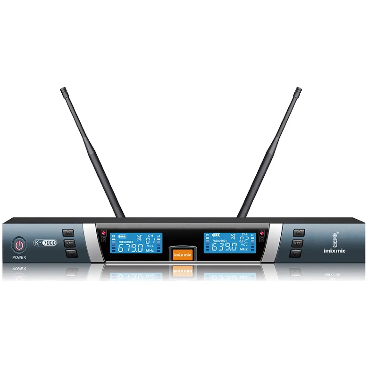 Imix K-7000 UHF Dual Wireless Microphone - Image 2
