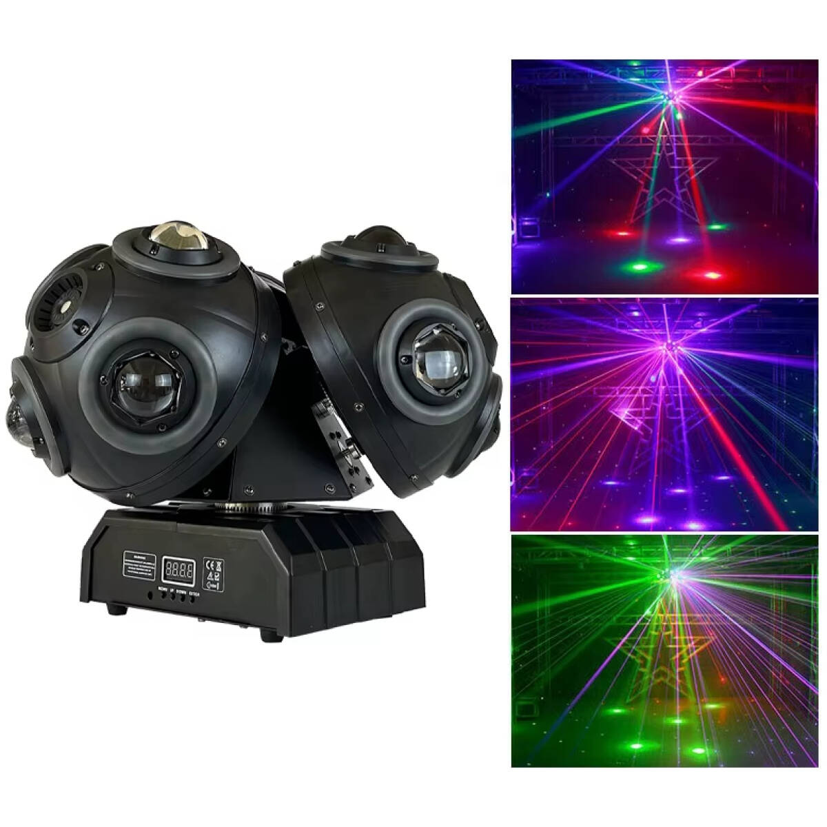 Imix Trinova 3 Heads Rotation Football Moving Head Light - Image 4