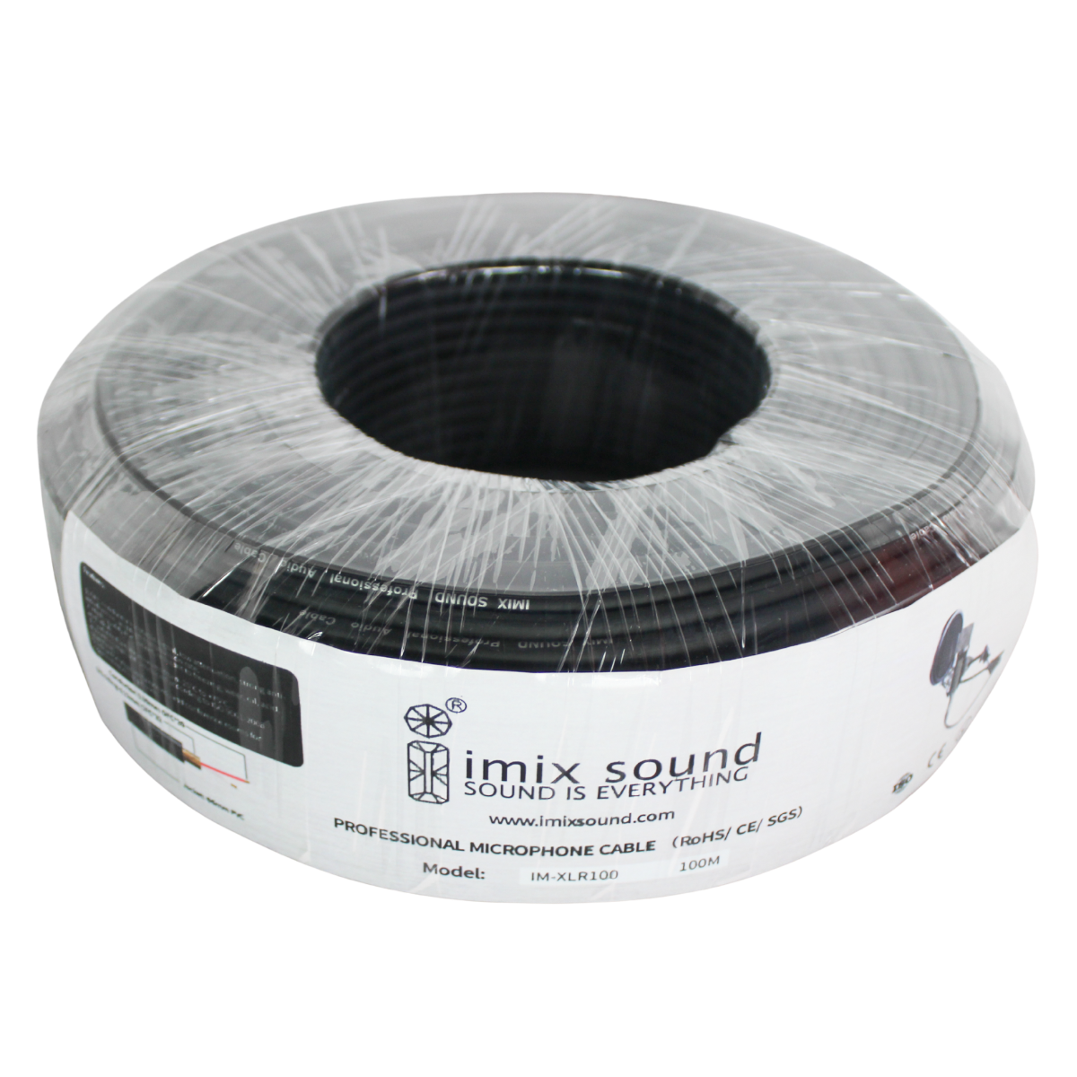 Imix IM-XLR100 XLR Microphone Cable – 100 Meter (No Plugs) XLR-100 Imix IM-XLR100 XLR Microphone Cable – 100 Meter (No Plugs) - Image 1