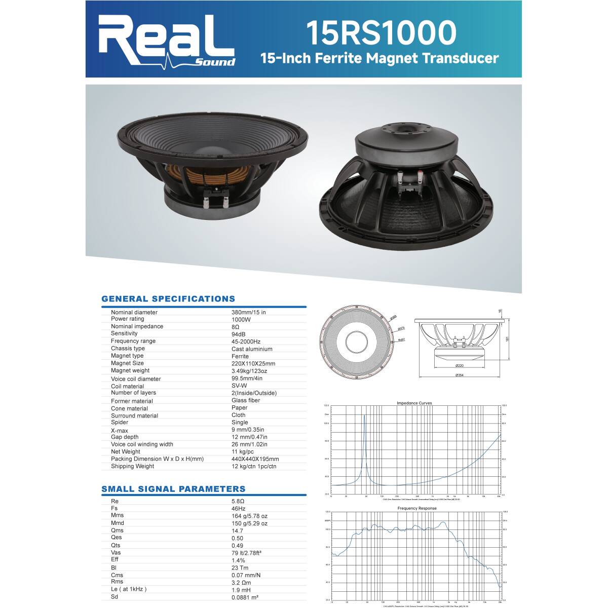 15RS1000 SPEC SHEET