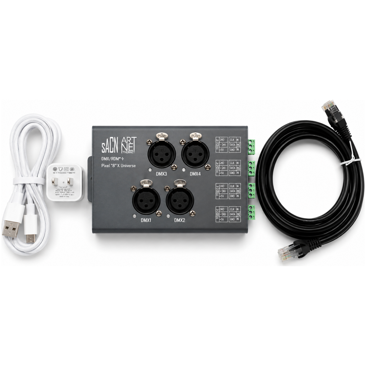 Imix SACN Art-Net to DMX/RDM Pixel Controller 4 Port Ethernet Lighting Interface - Image 2