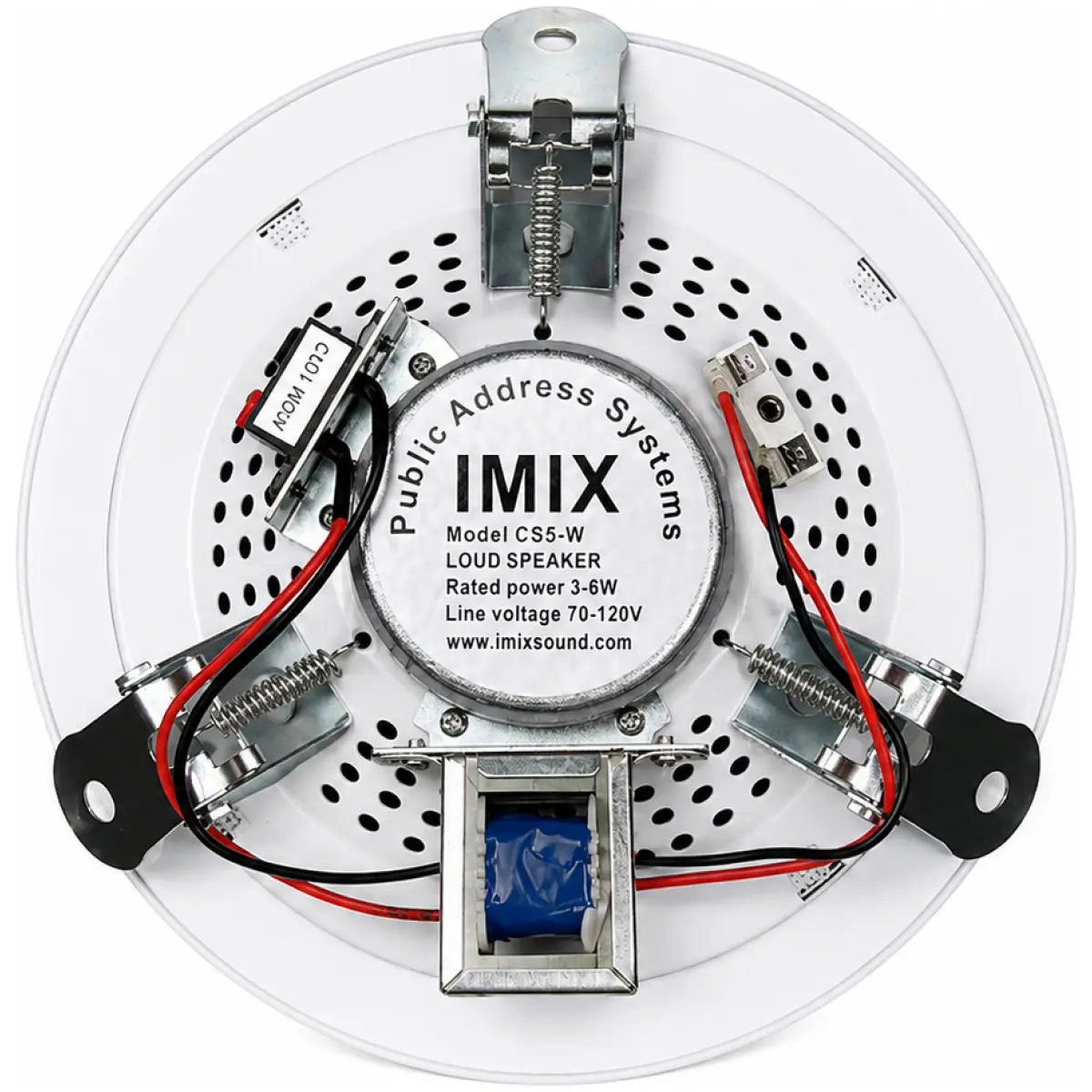 Imix Sound CS5-W Ceiling Speaker (Public Address System) White - Image 5