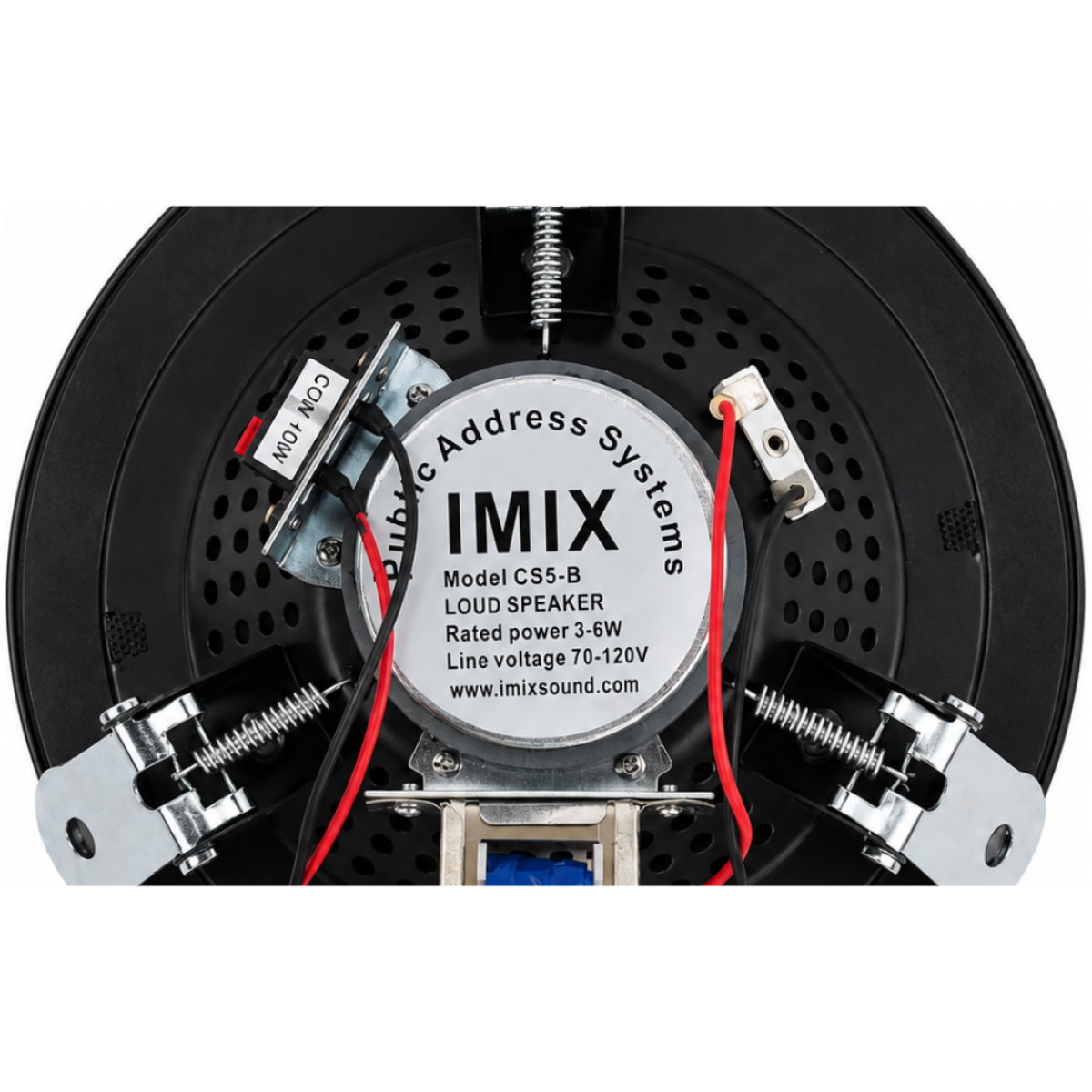 Imix Sound CS5-B Ceiling Speaker (Public Address System) Black - Image 5