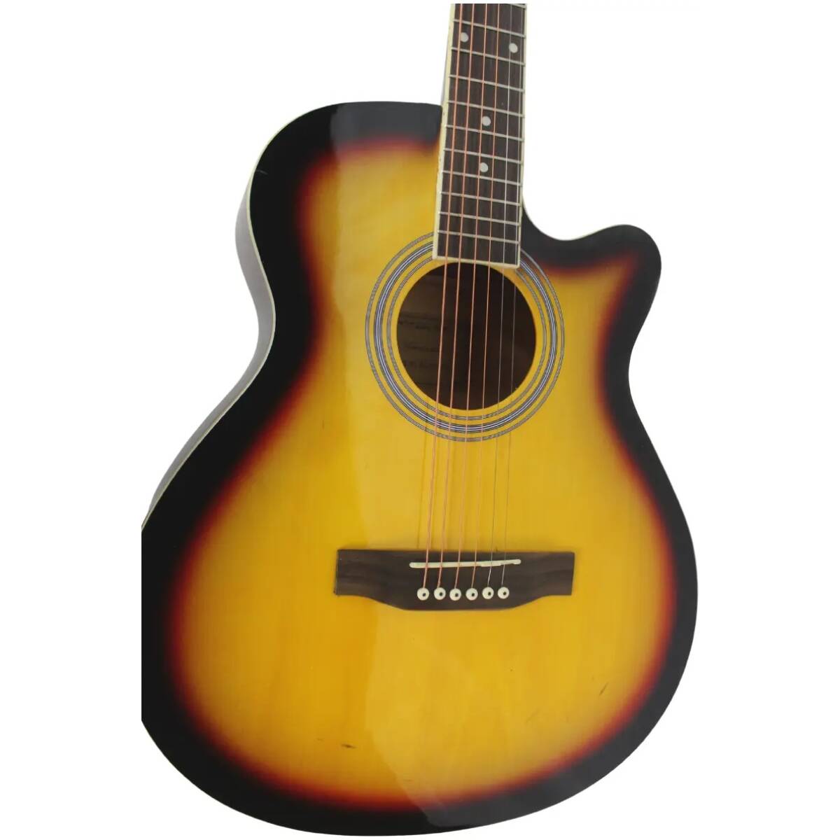 Harmonix AC-01-3TS Acoustic Guitar (3-Tone Sunburst) - Image 4
